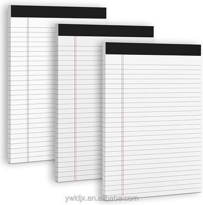 Linha horizontal dentro das páginas Pads legais para correspondência de negócios