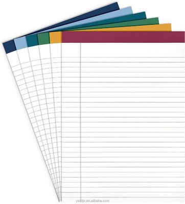Linha horizontal dentro das páginas Pads legais para correspondência de negócios