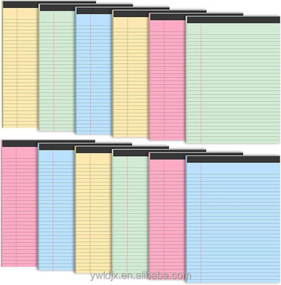 Linha horizontal dentro das páginas Pads legais para correspondência de negócios