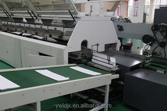 LDGNB760U Máquina de fabricação de notebooks com fita adesiva branca com velocidade de produção de 220 V